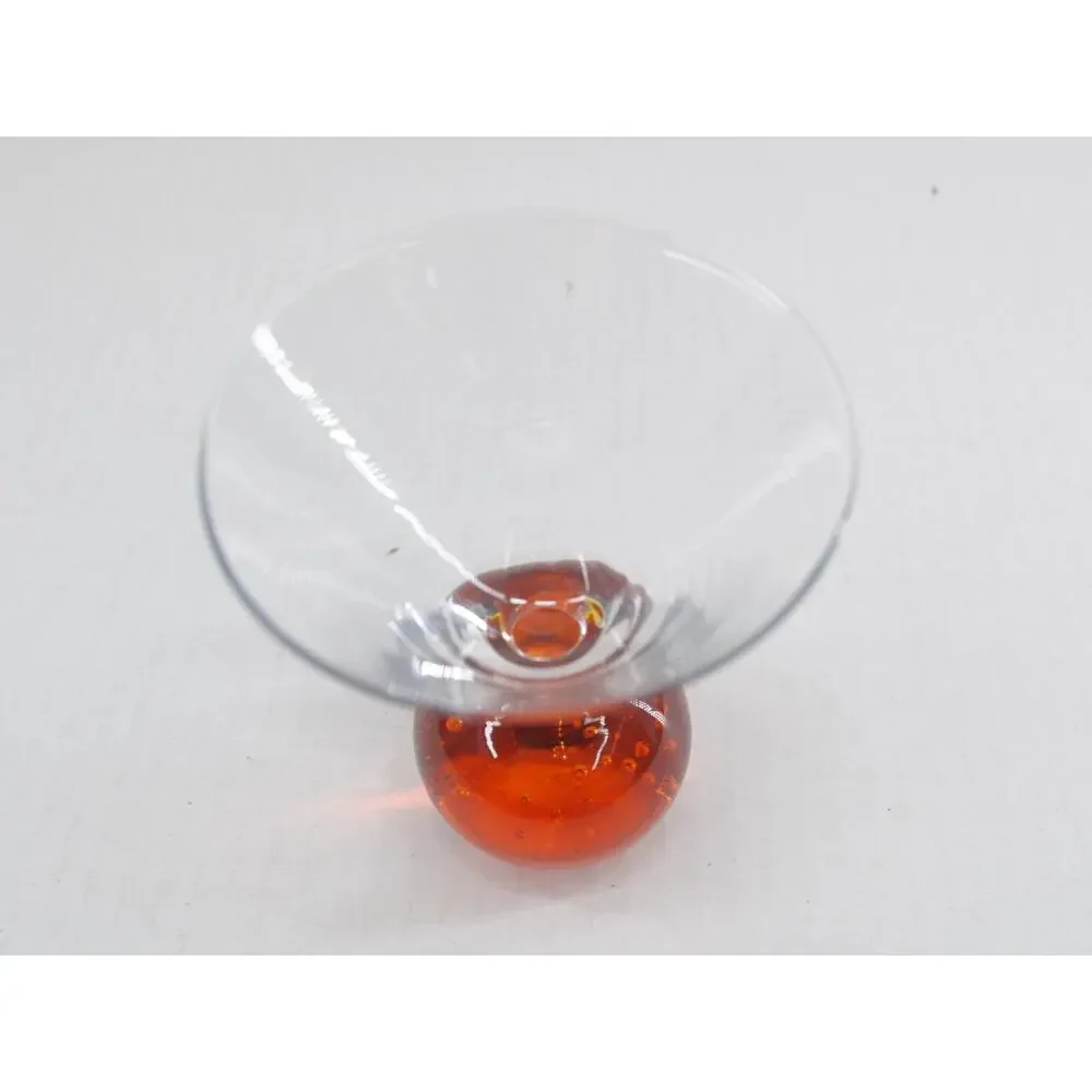 Vintage E Cointreau Martini Cocktail Glass Orange Bubble Ball
